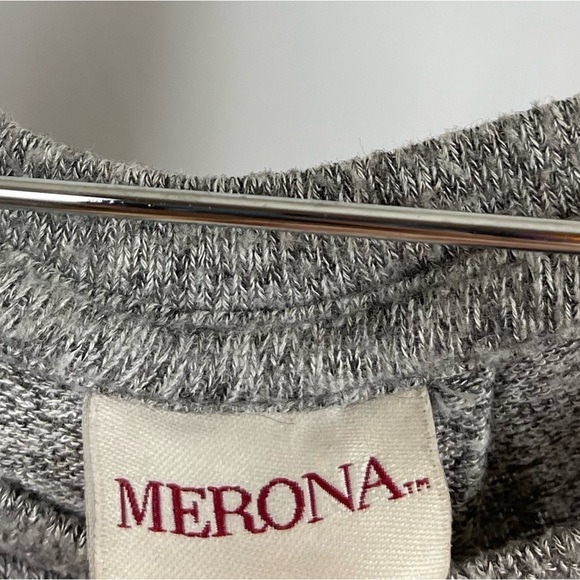 Merona Large Oversized Boxy Pocket Cardigan Pullover Sweater Long Sleeve - Picture 3 of 6